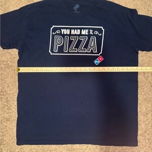 Navy 'You Had Me at Pizza' Short Sleeve Tee